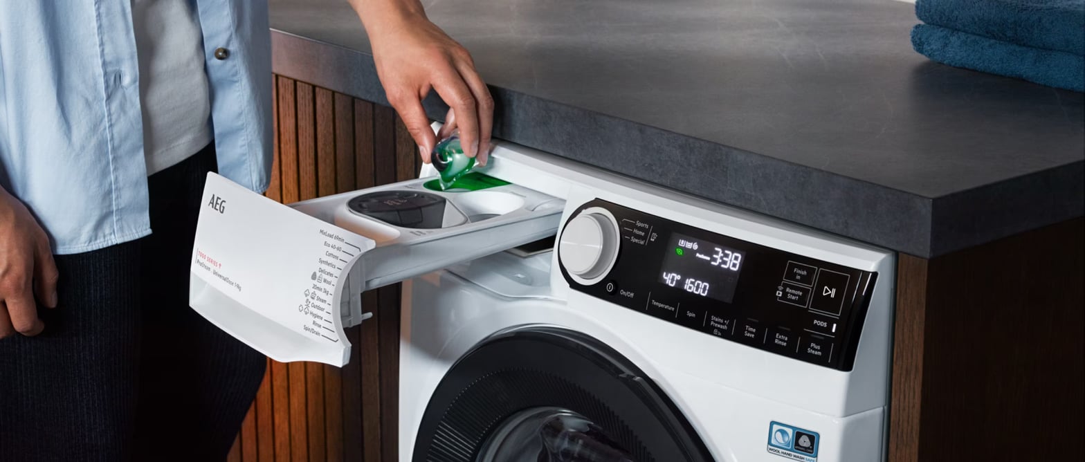 Lave-linge et sèche-linge AEG connectés pilotables avec l'application My AEG