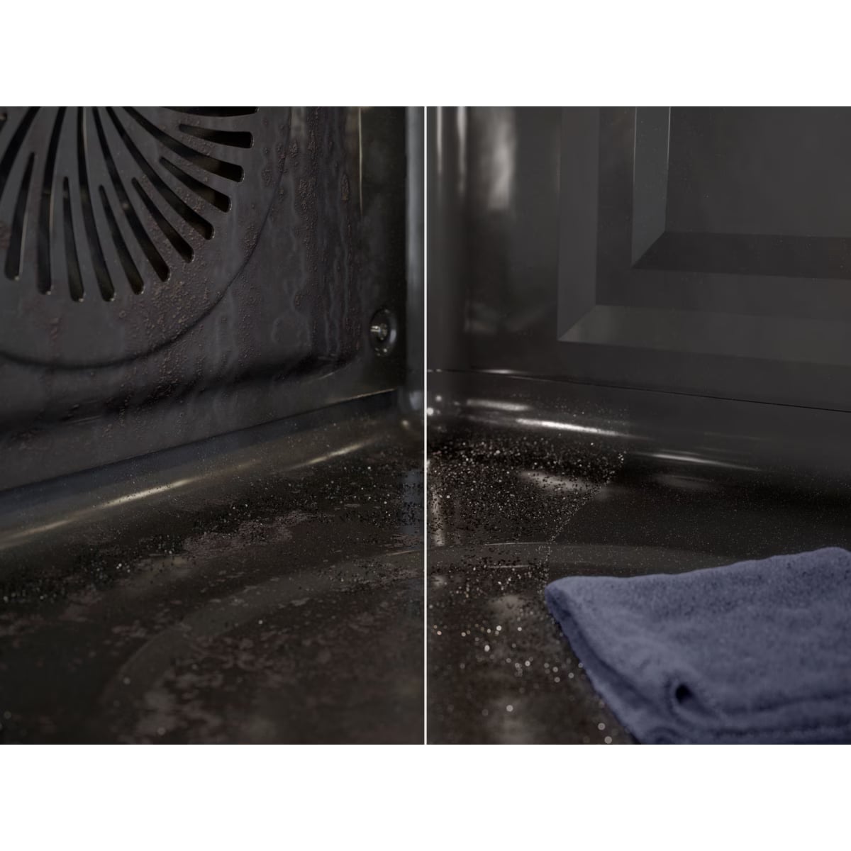 Plaque ventilateur arrière SurroundCook Electrolux et sole émaillée du four