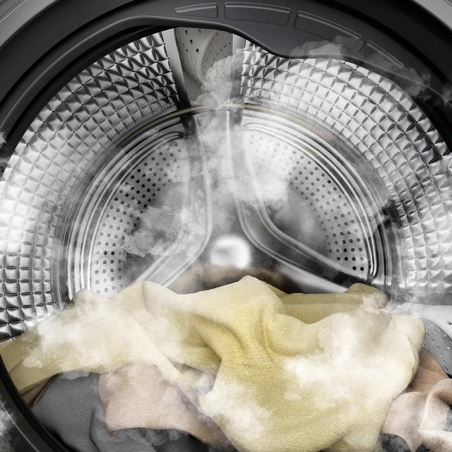 Cycle vapeur dans un lave-linge Haier traite antibacterien ABT