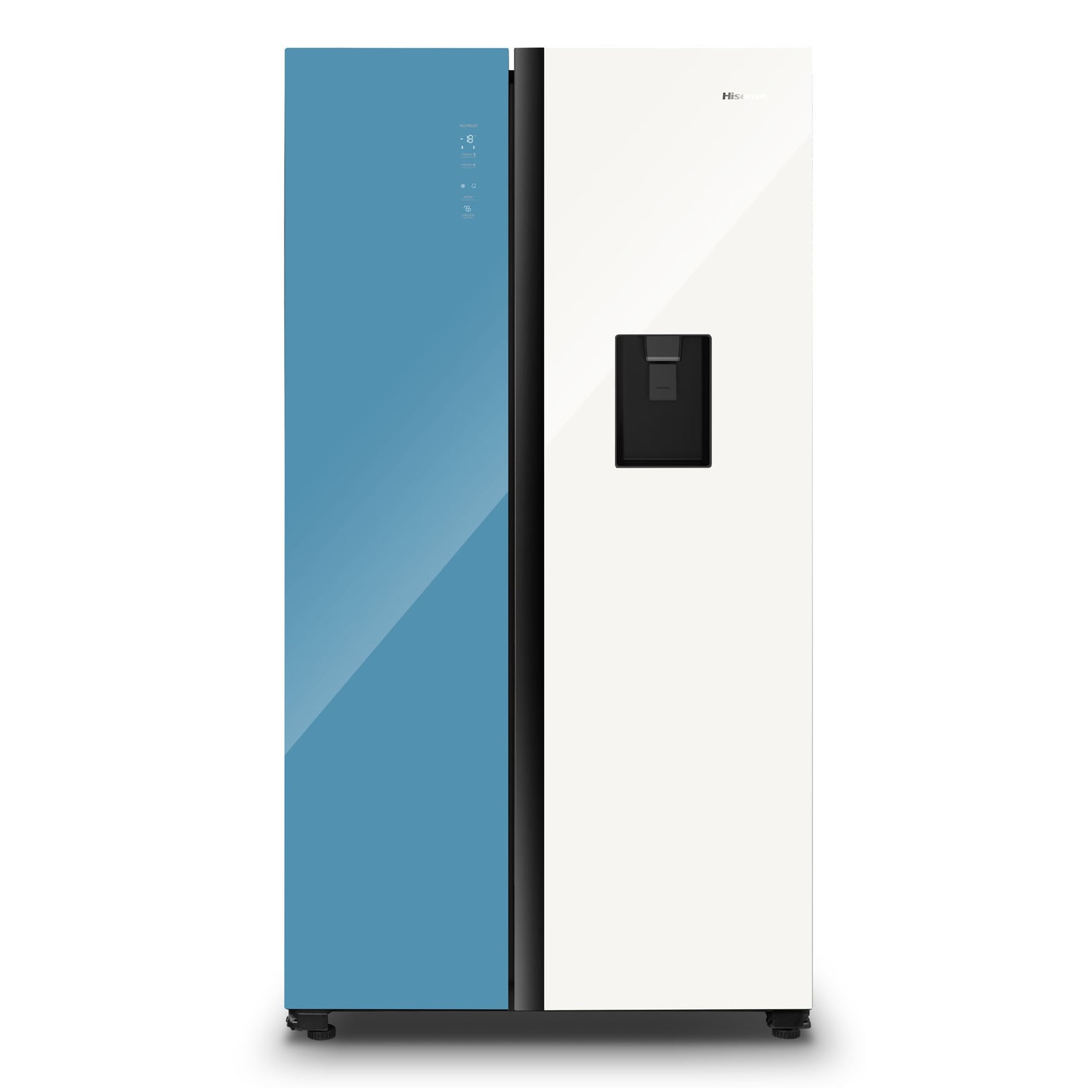 Réfrigérateur HISENSE H670SDBL-WD side-by-side noir blanc Multi Air Flow