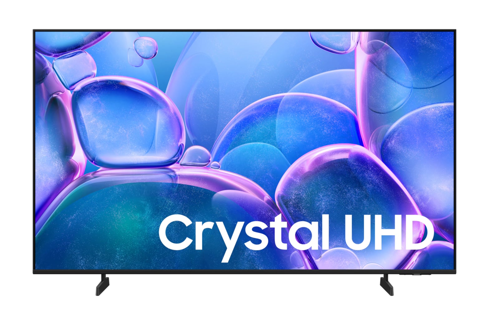 Samsung Crystal UHD avec Crystal Processor 4K affichant le rendu colorimétrique signature Crystal UHD