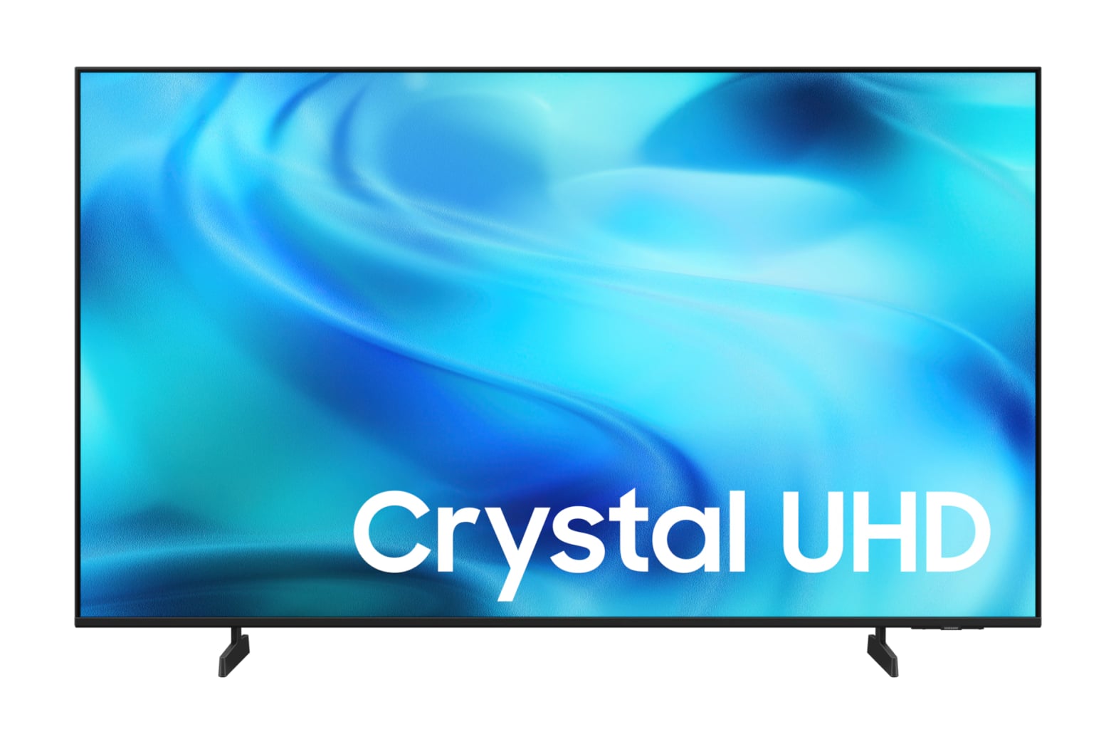 Samsung U8000H 50 pouces avec Crystal Processor 4K affichant le branding Crystal UHD