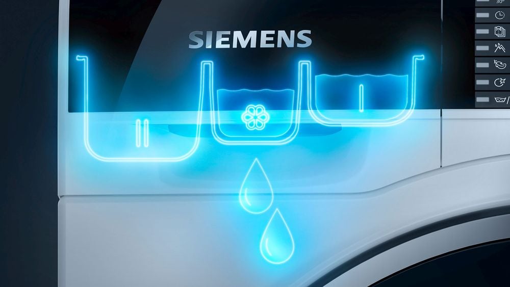 Logo Siemens iSensoric et illustration technologie aquaSensor capteur optique